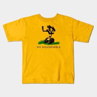 No Disassemble - distressed version Kids T-Shirt